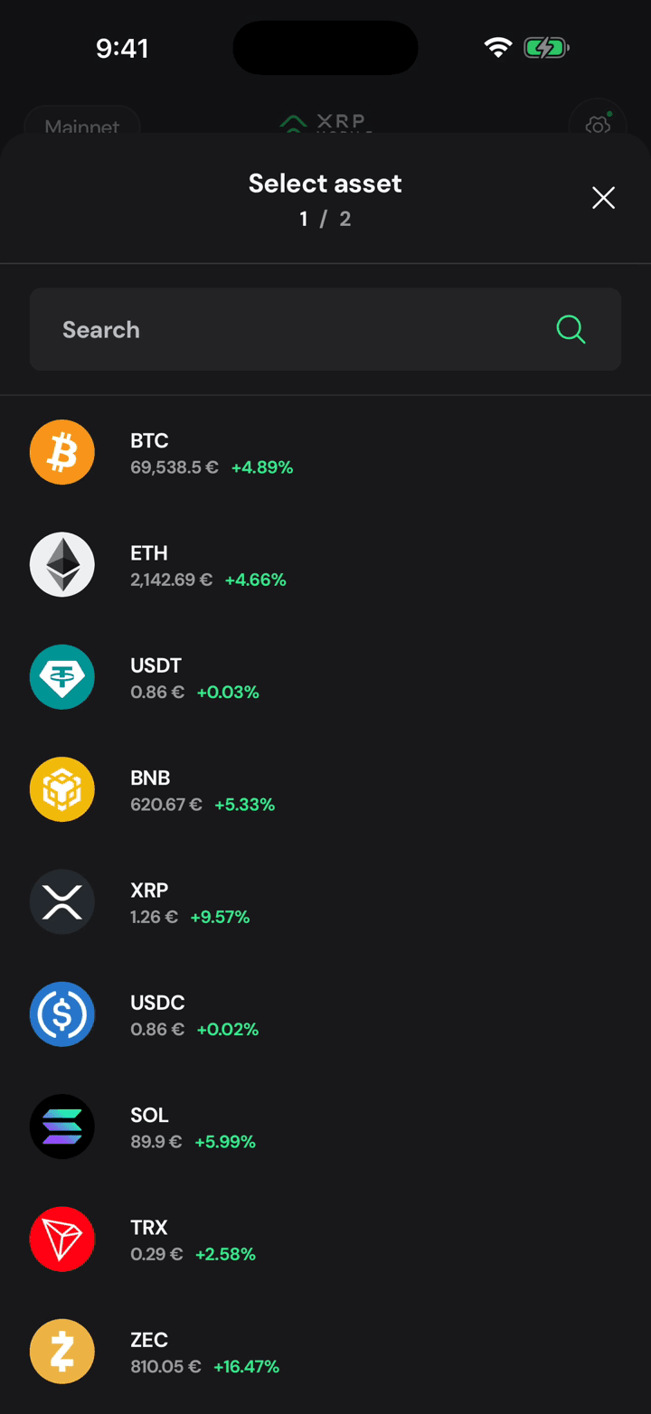 Pick the asset