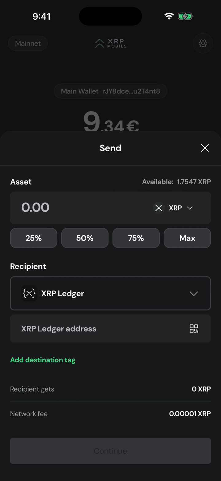 Tap Send