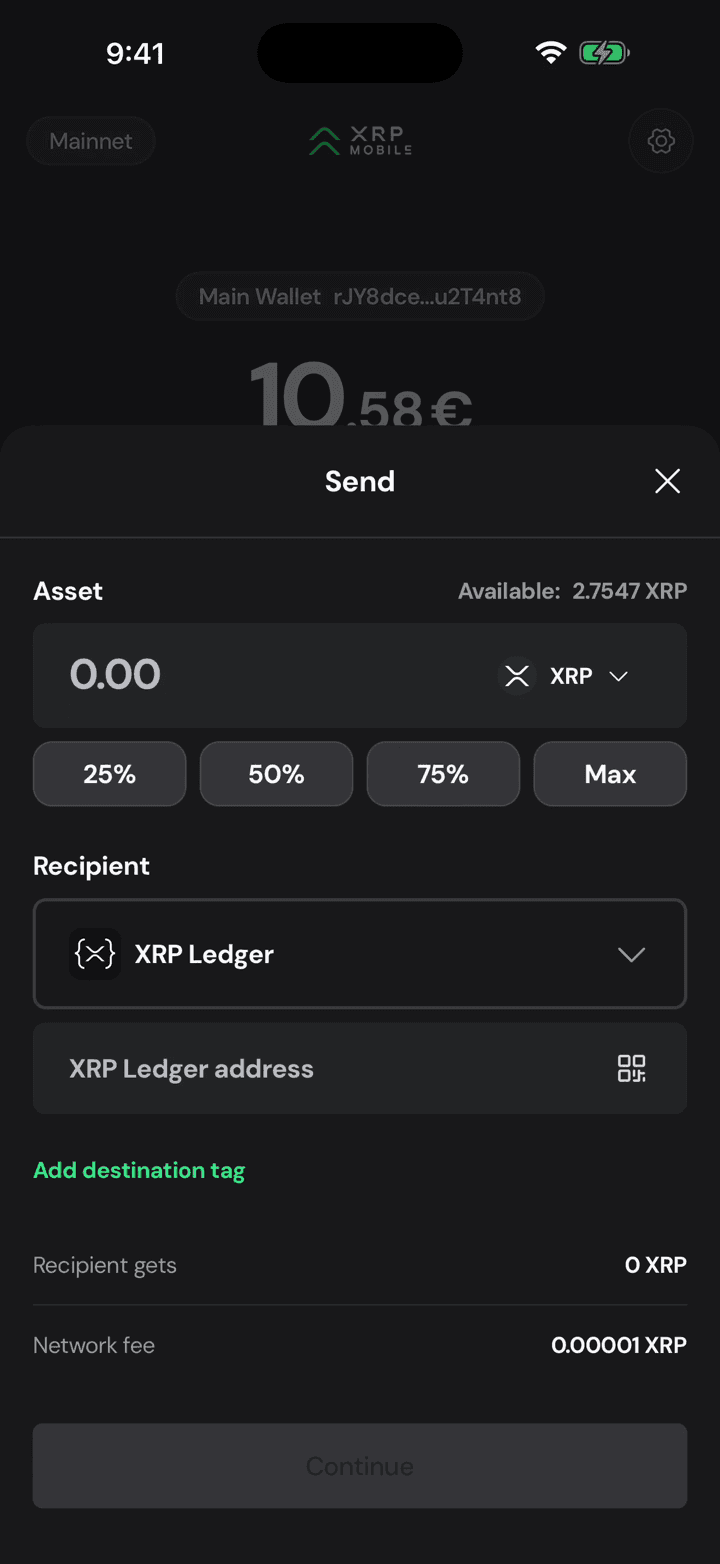 Tap Send