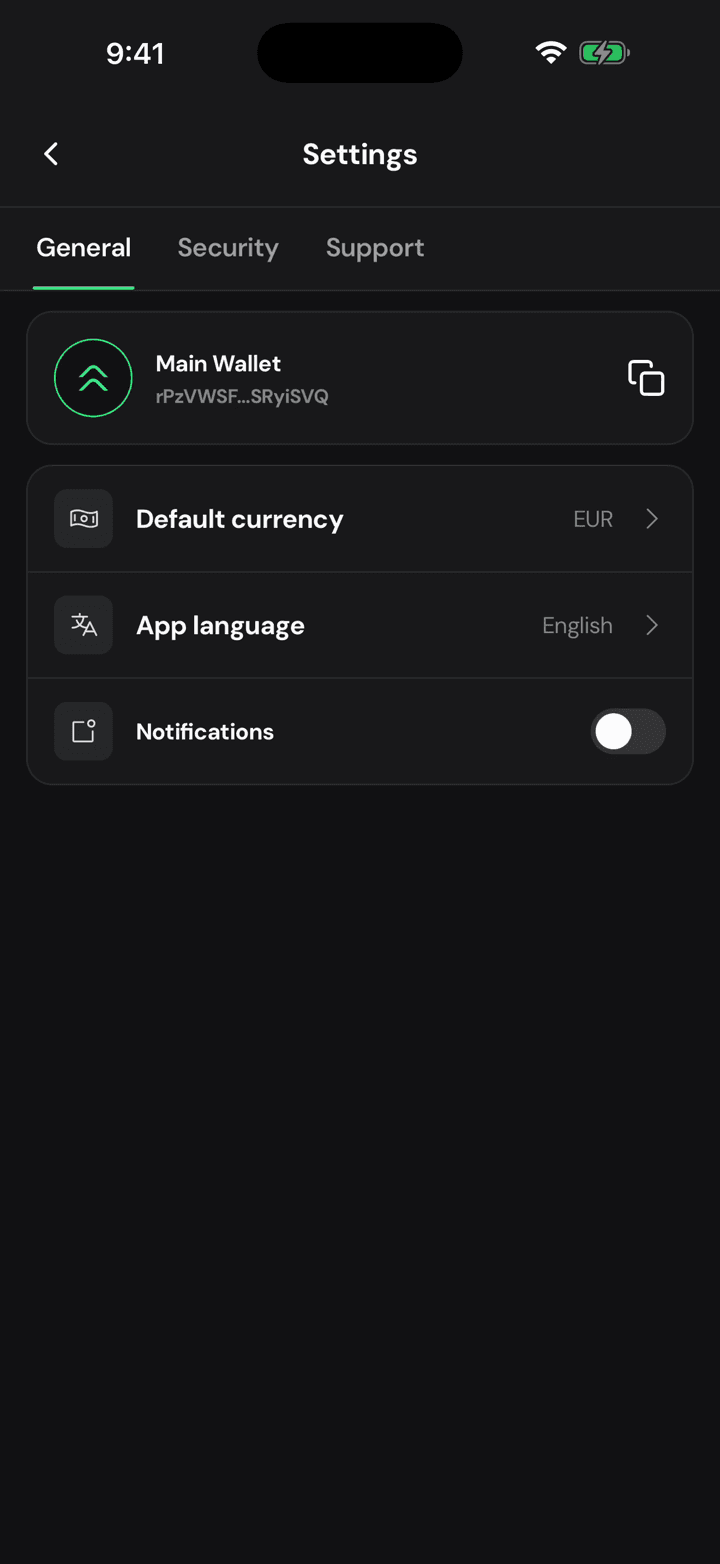 Tap App language
