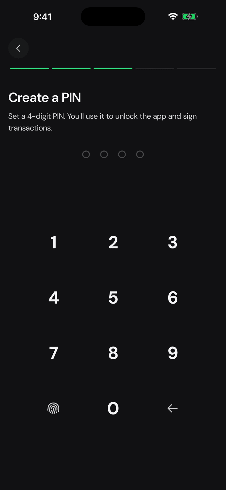 Name it and set a PIN