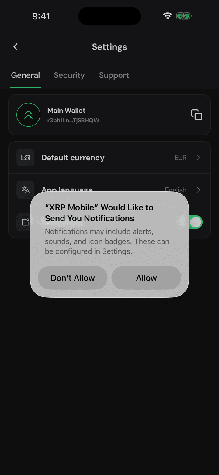 The phone asks, once