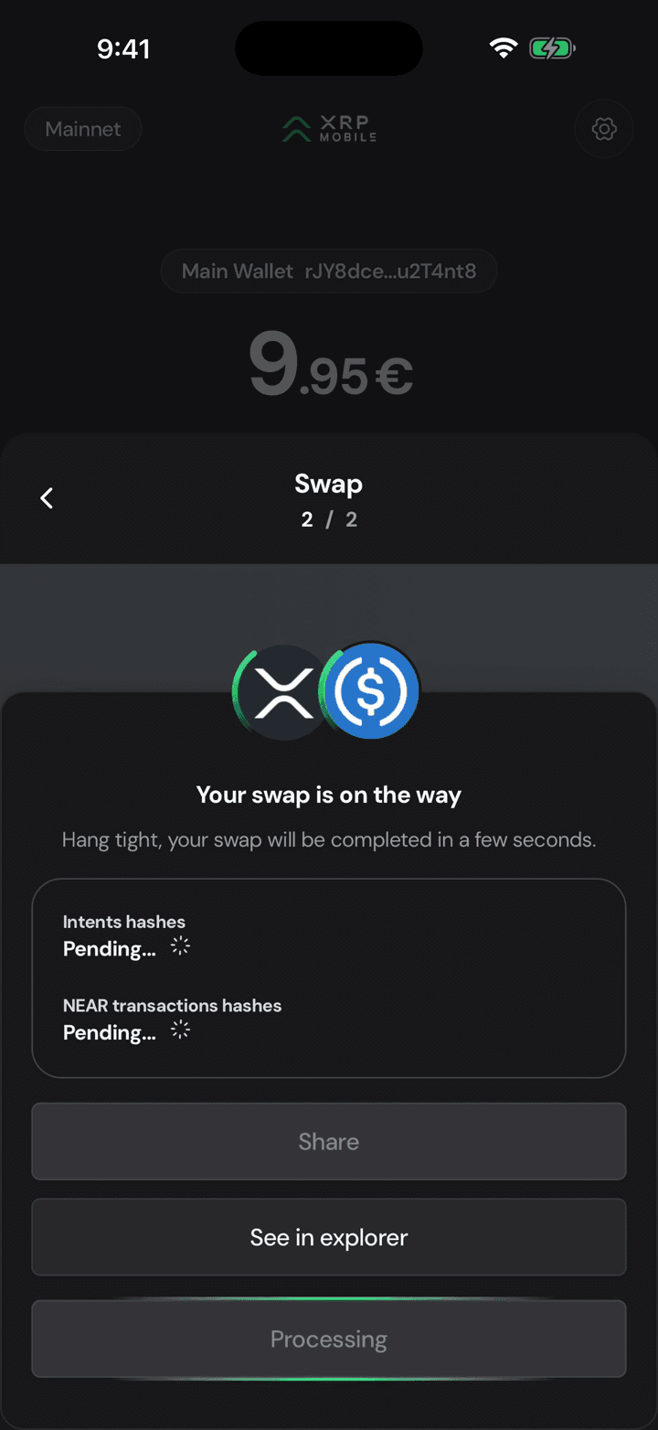 Two hashes, both pending