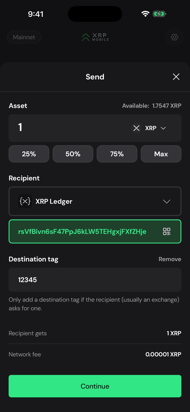 Address and tag, side by side